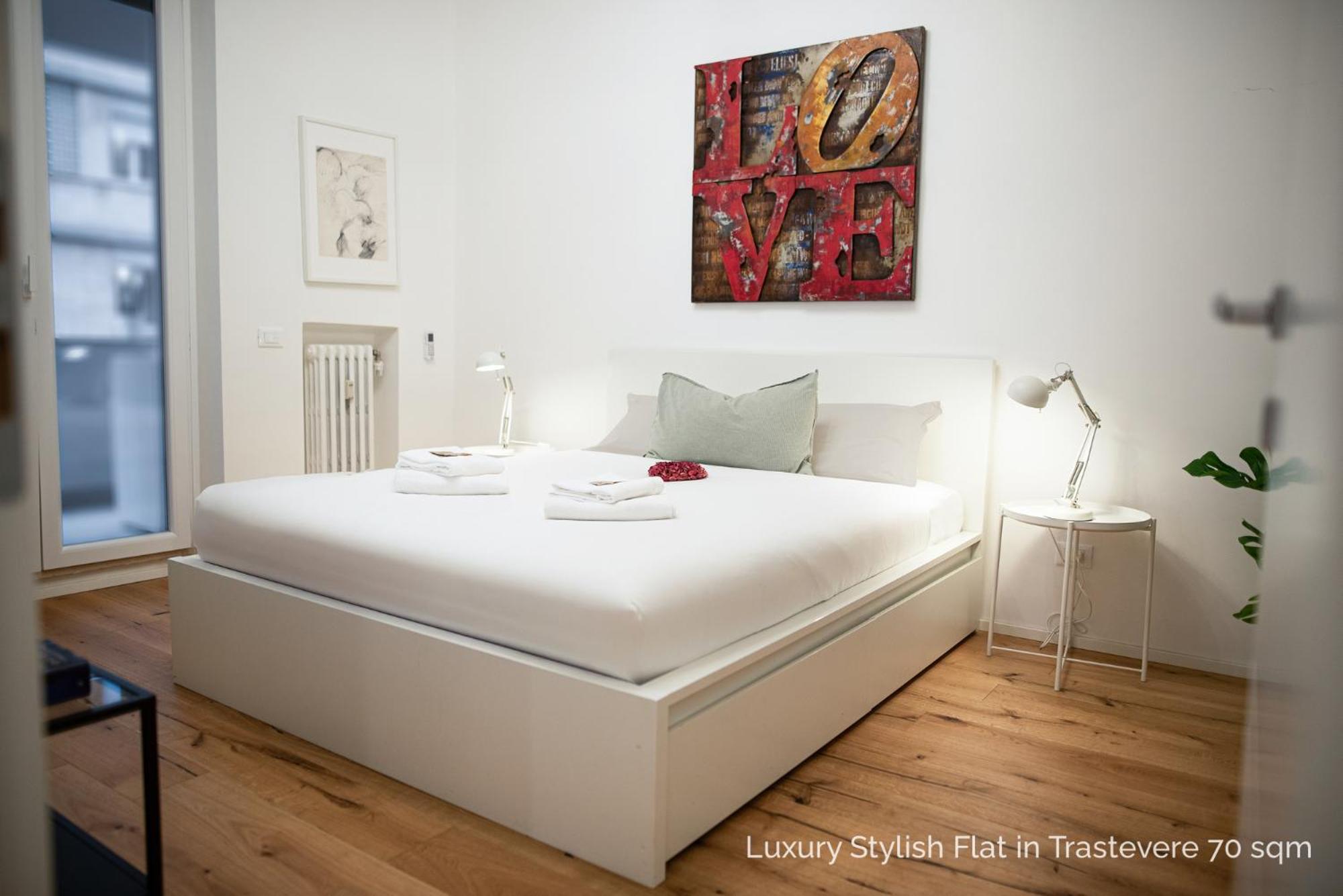 La Dolce - Luxury Stylish Flats In Trastevere 70-90sqm Lägenhet